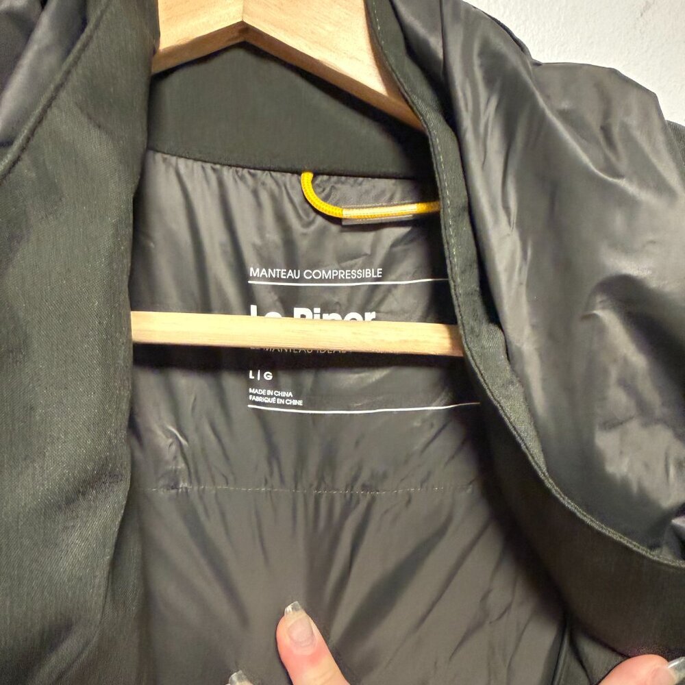 Lole Piper Oversized Packable Rain Jacket Olive Large NWOT - Picture 3 of 10